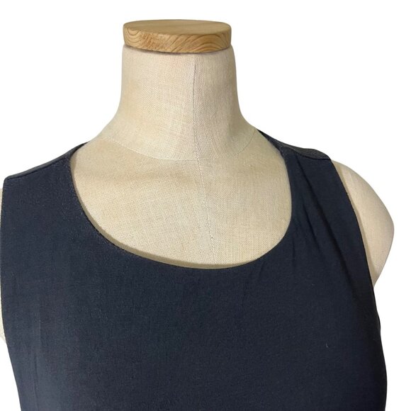 Athleta Dress Women's 1x black jersey knit sleeveless soft mini - Picture 2 of 7
